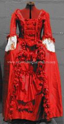 18th century saque (or sack) back gown