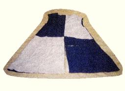 Blue and white linen surcoat