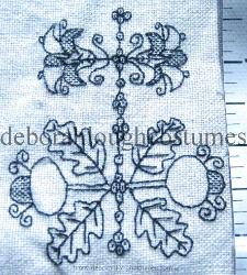 hand embroidered blackwork