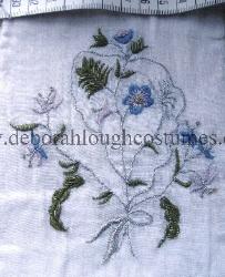 Sample of Regency / Georgian hand embroidery